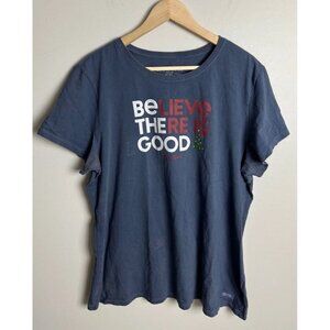 Life Is Good ‘Believe There Is Good’ Christmas T-Shirt Crusher Plus Size XXL